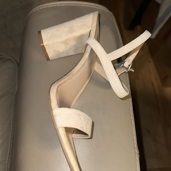 BP Lula slingback block heels strap‎ sandals suede rubber soles sz 10 - Picture 6 of 8